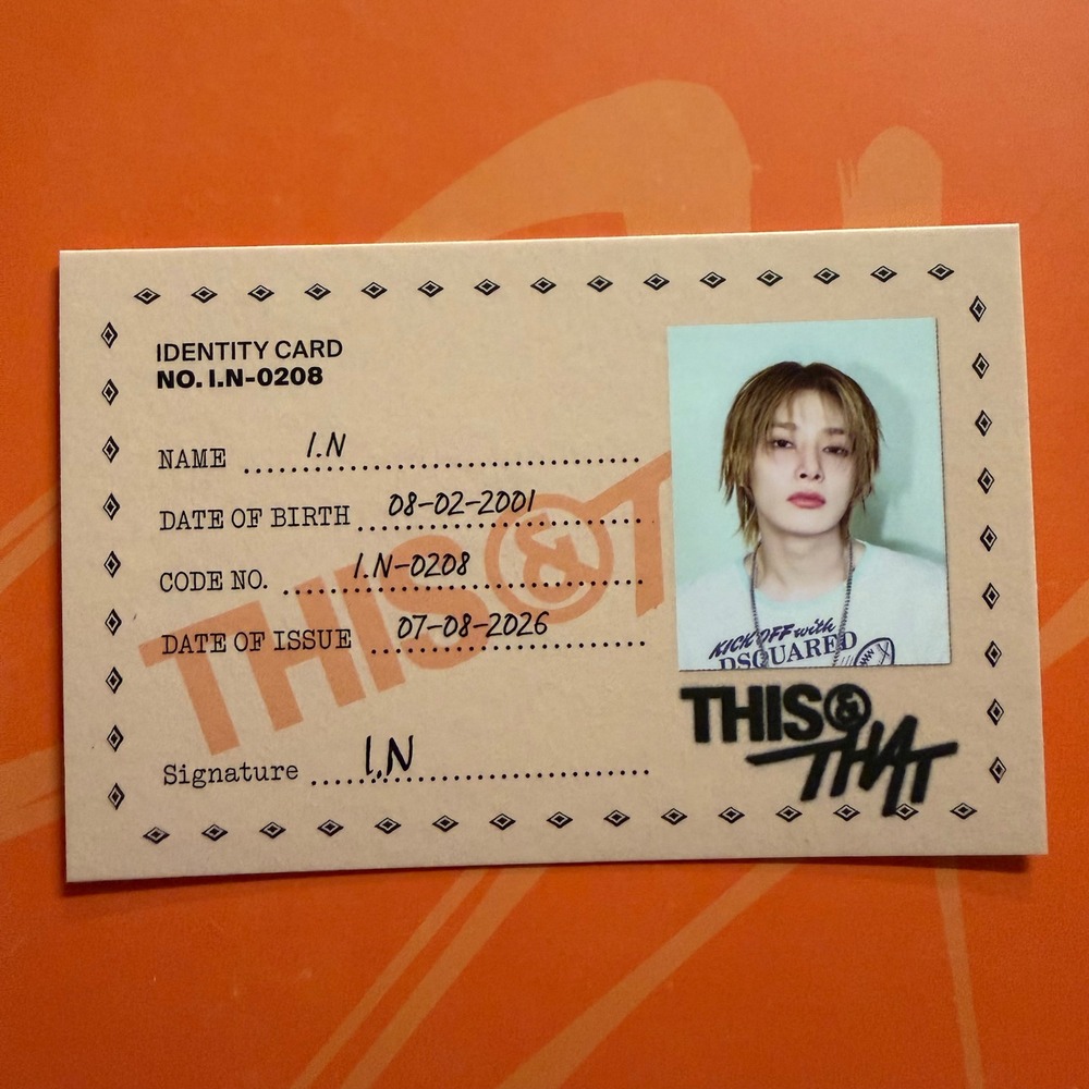 STRAY KIDS I.N. This & That ID Card